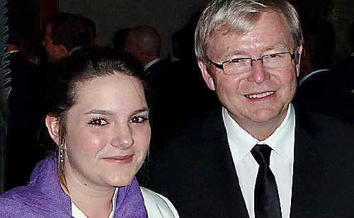 Bronte Baldwin’s fundraising efforts for the One Laptop Per Child foundation were praised by Prime Minister Kevin Rudd Bronte Baldwin’s fundraising efforts for the One Laptop Per Child foundation were praised by Prime Minister Kevin Rudd